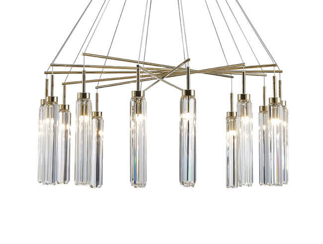 Подвесная люстра Newport 4524+10/S gold М0068063