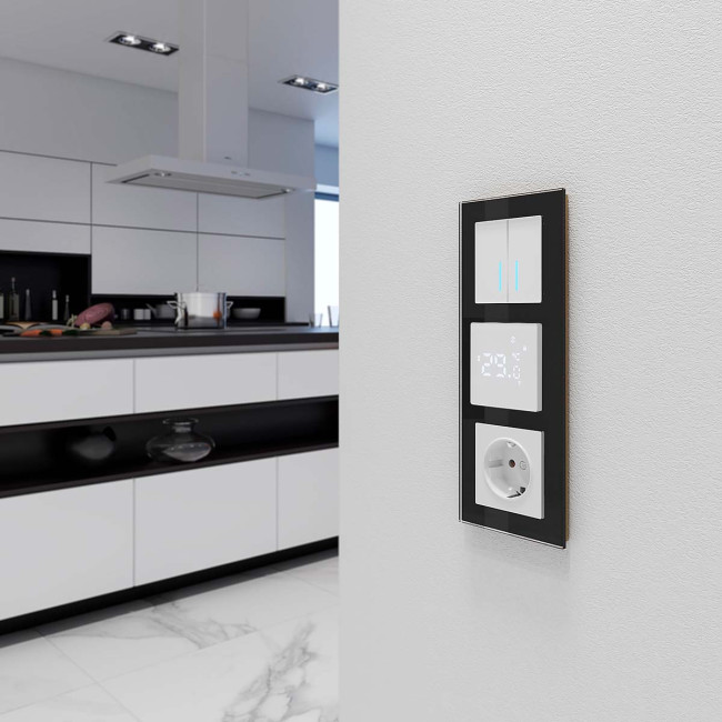 Сенсорный терморегулятор для теплого пола умный дом Werkel W1151201 4690389176937