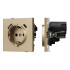 Механизм розетки с USB зарядкой Arlight SCT-TENDO-MUAC-SFPL-GD (230V, 16A) 054608 Механизм розетки с USB зарядкой Arlight SCT-TENDO-MUAC-SFPL-GD (230V, 16A) 054608