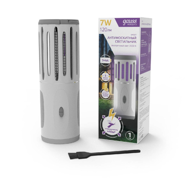 Антимоскитный светодиодный светильник Gauss Mosquito GMQ03 Антимоскитный светодиодный светильник Gauss Mosquito GMQ03