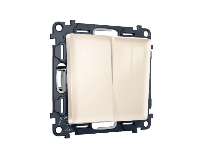 Комплект механизма 2-кл проходного выключателя Ambrella Volt Alfa MA303020