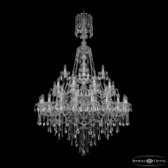 Подвесная люстра Bohemia Ivele Crystal 1415/20+10+5/400/XL-180/3d Ni