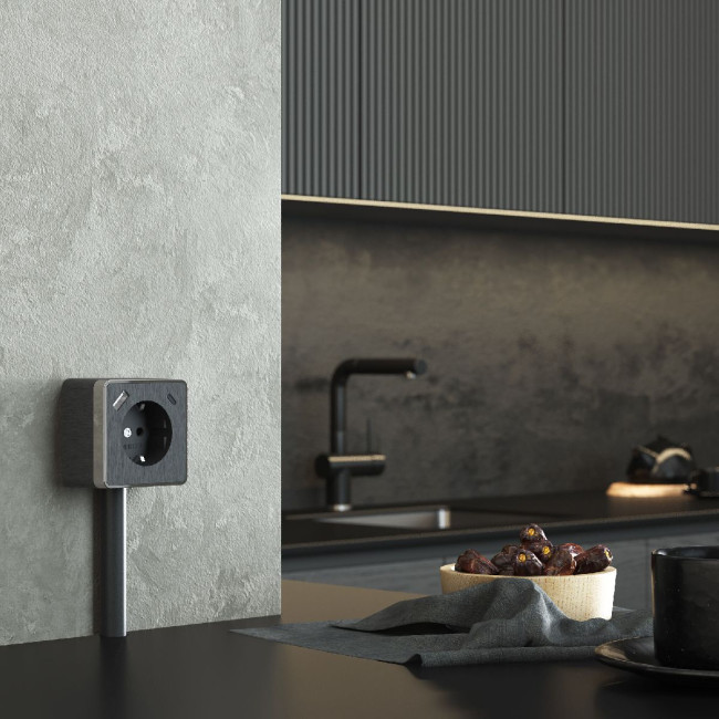 Розетка с заземлением, шторками и USB тип A+C Werkel Gallant W5071704 4690389179617 a057704