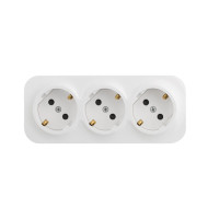 Розеточный блок двойной с/з со шторками Legrand Quteo 782238 Розеточный блок двойной с/з со шторками Legrand Quteo 782238