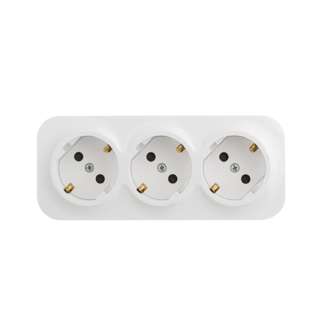 Розеточный блок двойной с/з со шторками Legrand Quteo 782238 Розеточный блок двойной с/з со шторками Legrand Quteo 782238