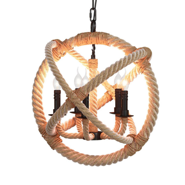 Подвесная люстра LOFT IT Rope Loft1194-5 Подвесная люстра LOFT IT Rope Loft1194-5