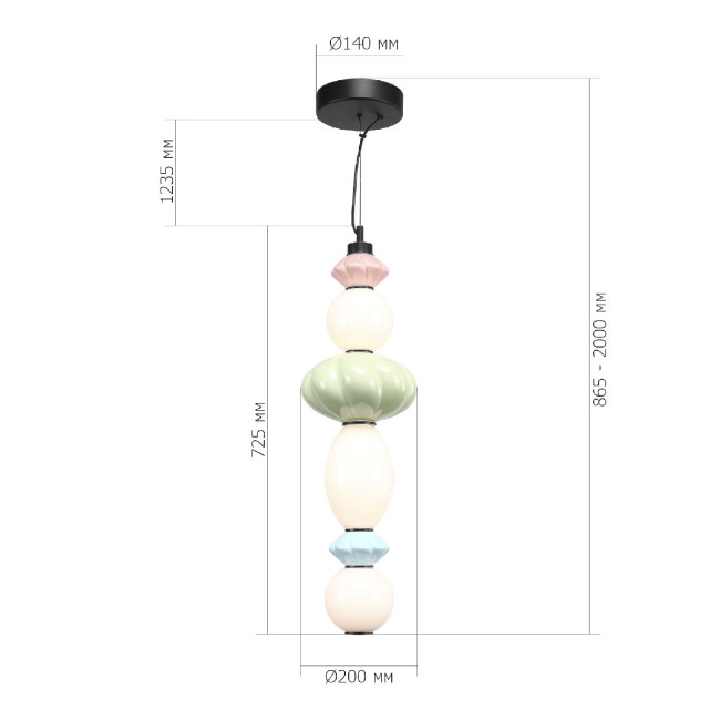 Подвесная люстра ST Luce Florentini SL6134.433.01 Подвесная люстра ST Luce Florentini SL6134.433.01