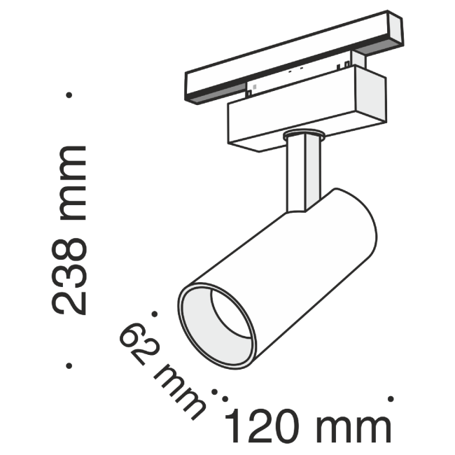 Трековый светильник Maytoni Track lamps TR019-2-15W3K-B