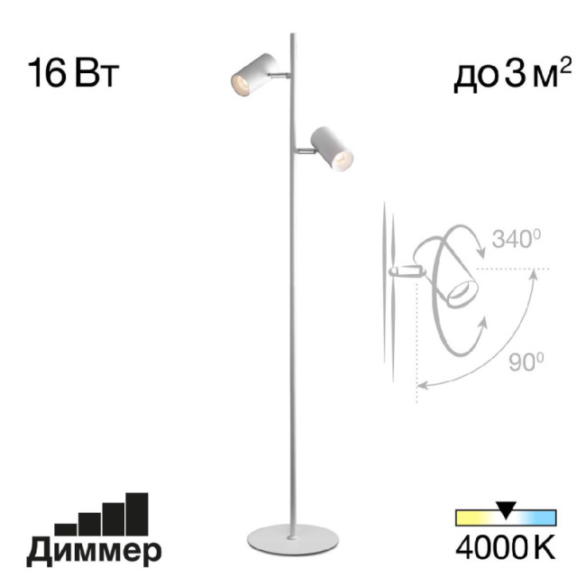 Торшер Citilux Twin CL809010N Торшер Citilux Twin CL809010N