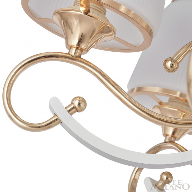 Подвесная люстра Arte Milano Florentia-3857 303857/8 Wh/Gd Подвесная люстра Arte Milano Florentia-3857 303857/8 Wh/Gd
