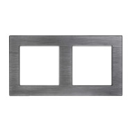 Рамка на 2 поста Arlight FRM-PRESTO-ALS-2-GR 043856 Рамка на 2 поста Arlight FRM-PRESTO-ALS-2-GR 043856