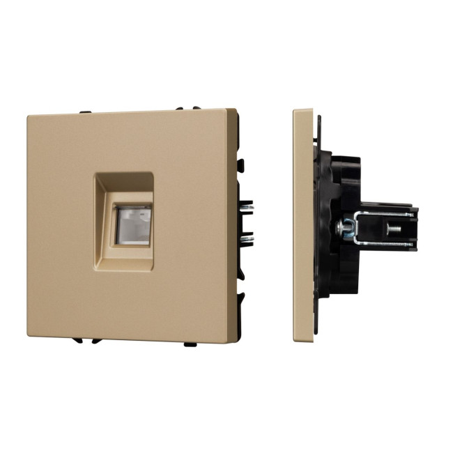 Механизм компьютерной розеткиArlight SCT-NOBE-MPC1-SFPL-GD (RJ-45, CAT6) 054306 Механизм компьютерной розеткиArlight SCT-NOBE-MPC1-SFPL-GD (RJ-45, CAT6) 054306