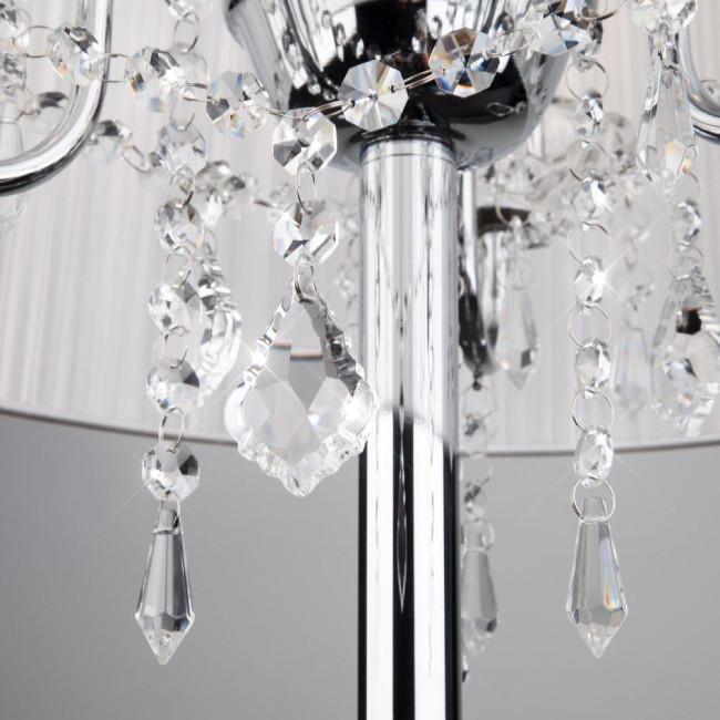 Торшер Eurosvet 2045/3F хром/белый Торшер Eurosvet 2045/3F хром/белый