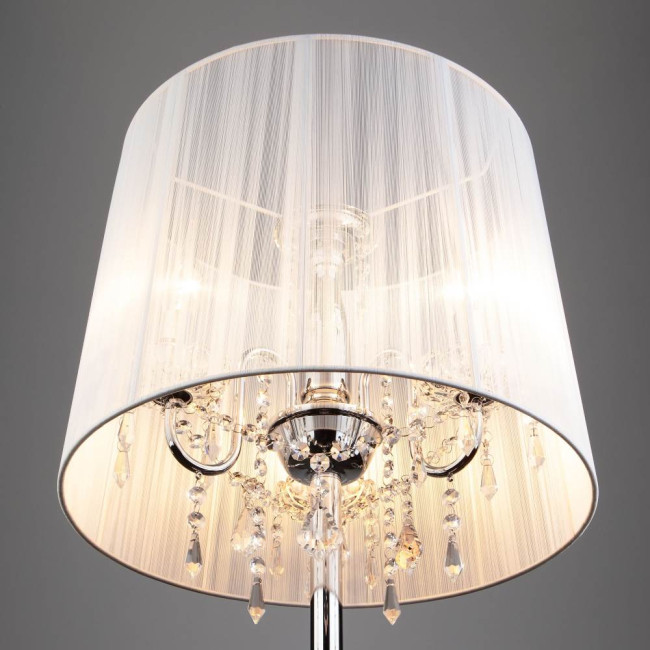 Торшер Eurosvet 2045/3F хром/белый Торшер Eurosvet 2045/3F хром/белый