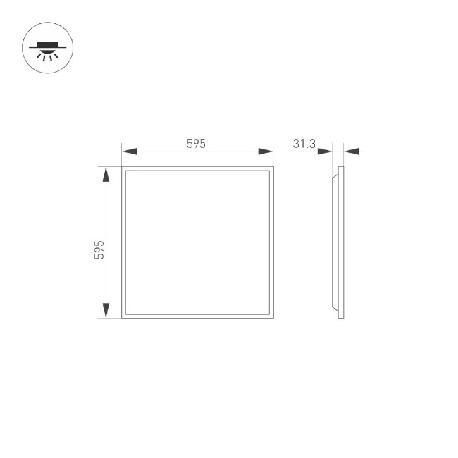 Панель светодиодная Arlight DL-TITAN-S600x600-40W Warm3000 038428(1) Панель светодиодная Arlight DL-TITAN-S600x600-40W Warm3000 038428(1)