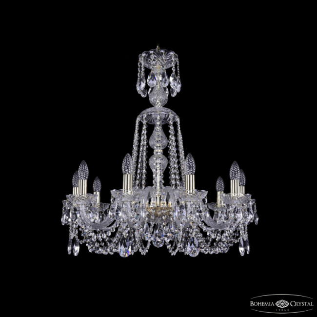 Подвесная люстра Bohemia Ivele Crystal 1402/10/240/XL-73 G Подвесная люстра Bohemia Ivele Crystal 1402/10/240/XL-73 G