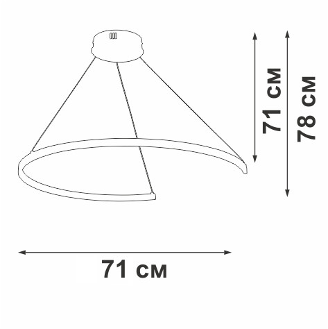 Подвесной светильник Vitaluce V2510DT-0/1S Подвесной светильник Vitaluce V2510DT-0/1S