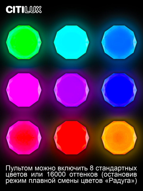 Потолочная люстра Citilux Астрон CL733480G Потолочная люстра Citilux Астрон CL733480G