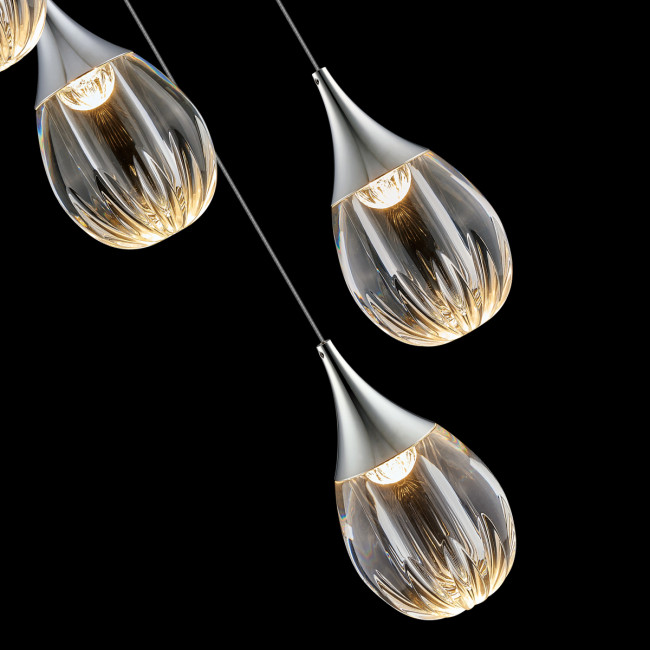 Подвесной светильник MD24001004-5A chrome/clear Подвесной светильник MD24001004-5A chrome/clear