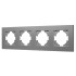 Рамка на 4 поста пластиковая Arlight FRM-PERIO-PL-4-GR 049760 Рамка на 4 поста пластиковая Arlight FRM-PERIO-PL-4-GR 049760