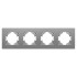 Рамка на 4 поста пластиковая Arlight FRM-PERIO-PL-4-GR 049760 Рамка на 4 поста пластиковая Arlight FRM-PERIO-PL-4-GR 049760