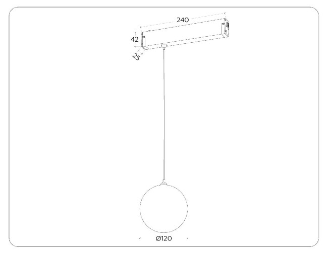 Трековый магнитный светильник Ambrella Light Magnetic 220V GL1441 Трековый магнитный светильник Ambrella Light Magnetic 220V GL1441