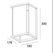 Уличный настенный светильник Lucide Claire 27883/01/30 Уличный настенный светильник Lucide Claire 27883/01/30