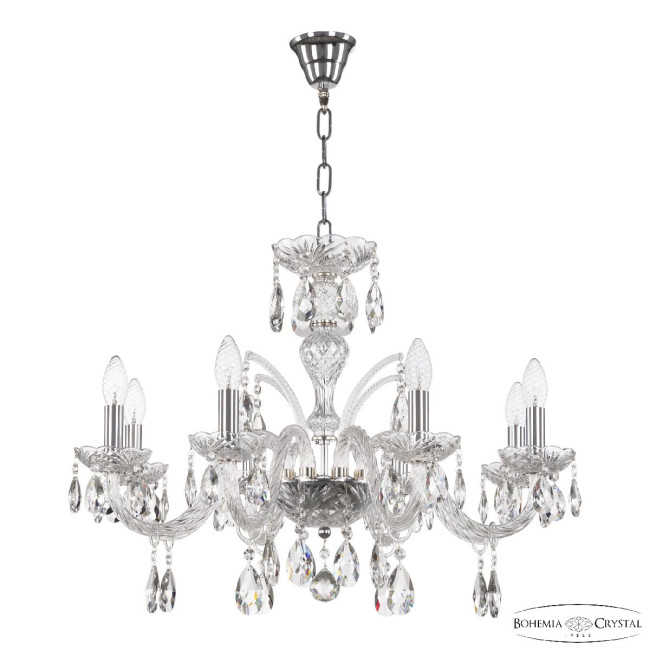 Подвесная люстра Bohemia Ivele Crystal 118/8/240 Ni Подвесная люстра Bohemia Ivele Crystal 118/8/240 Ni