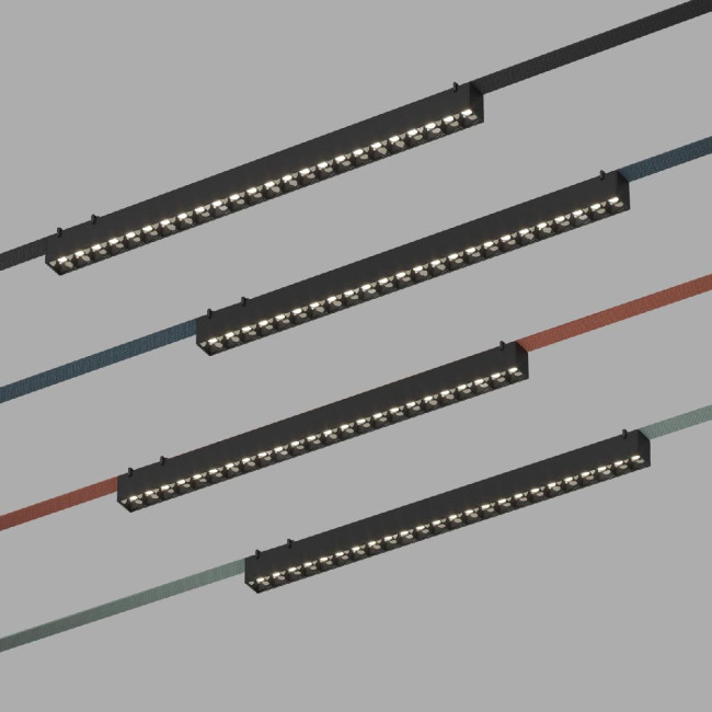 Трековый однофазный светильник Denkirs Belty Grill DK5573-BK