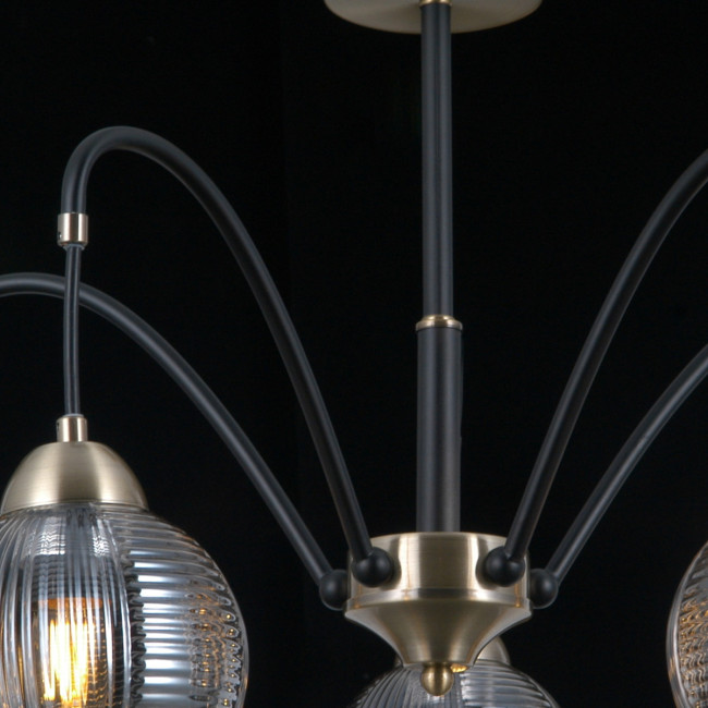 Люстра на штанге Illumico IL0433-5PSQ-79 BK AB