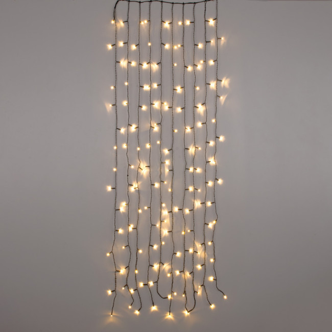 Светодиодный занавес Eurosvet 200-003 теплый белый 0,45*1,5м IP20