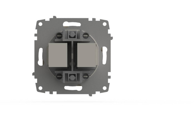 Розетка компьютерная двухместная ( Cat 6) ELBI Zena Vega 609-010300-248 Розетка компьютерная двухместная ( Cat 6) ELBI Zena Vega 609-010300-248