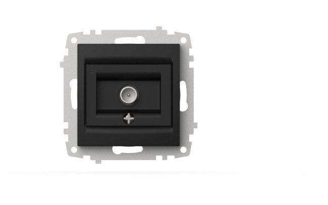 Розетка для TV с экраном (проходная) ELBI Zena Vega 609-014800-272 Розетка для TV с экраном (проходная) ELBI Zena Vega 609-014800-272