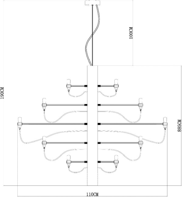 Подвесная люстра Divinare Molto 8030/17 LM-50 Подвесная люстра Divinare Molto 8030/17 LM-50