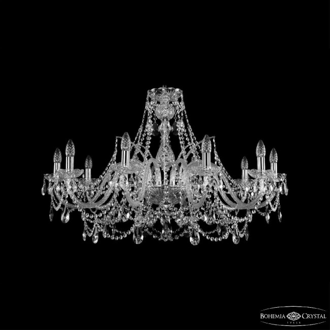 Подвесная люстра Bohemia Ivele Crystal 1411/10/360 Ni Подвесная люстра Bohemia Ivele Crystal 1411/10/360 Ni