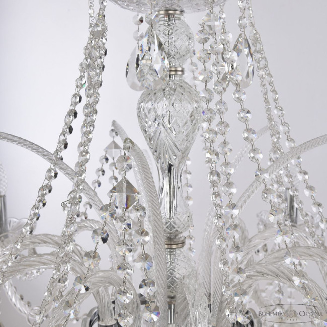 Подвесная люстра Bohemia Ivele Crystal 1411/10/360 Ni Подвесная люстра Bohemia Ivele Crystal 1411/10/360 Ni