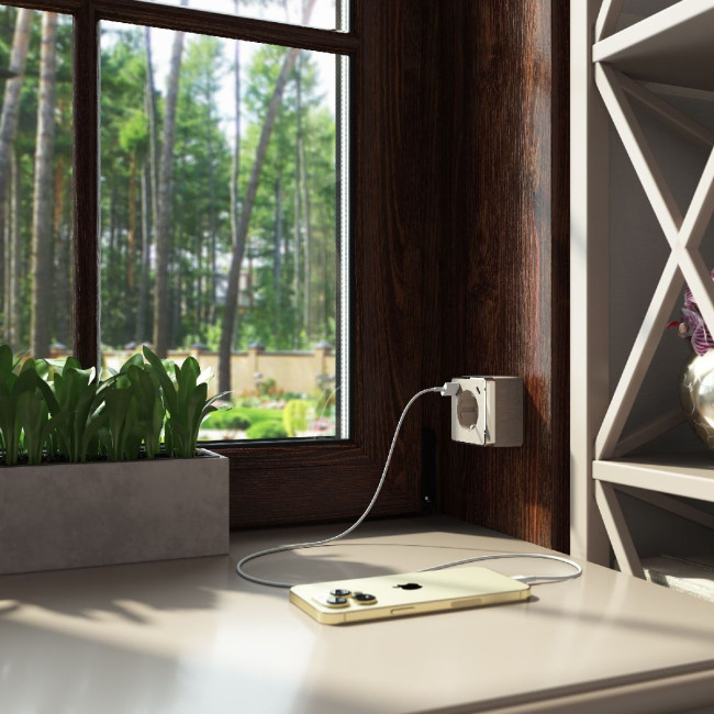 Розетка с заземлением, шторками и USB тип A+C Werkel Gallant W5071710 4690389179631 a057703