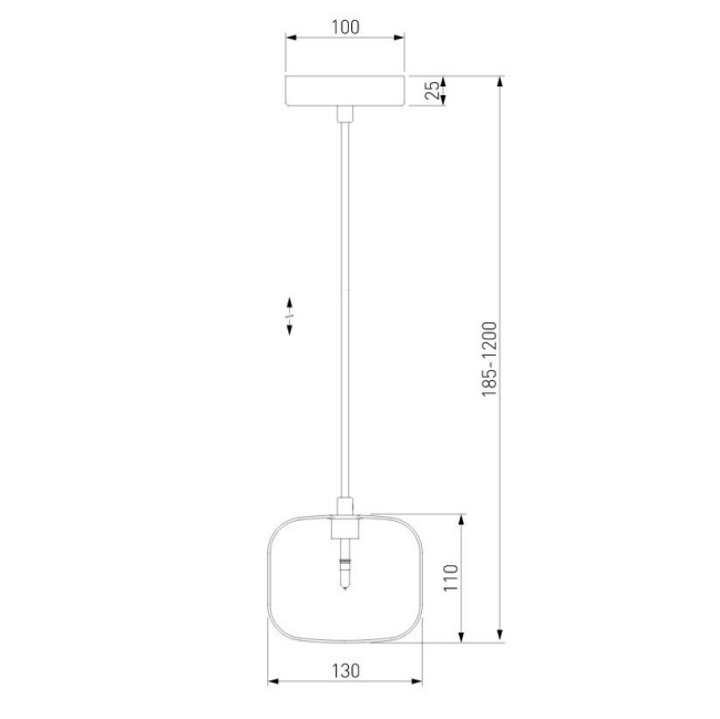 Подвесной светильник Eurosvet Jar 50128/1 хром