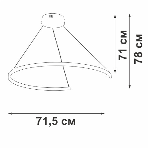 Подвесной светильник Vitaluce V2706-9/1S Подвесной светильник Vitaluce V2706-9/1S