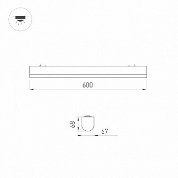 Потолочный светильник Arlight ALT-Largo-600-15W Day4000 030989 Потолочный светильник Arlight ALT-Largo-600-15W Day4000 030989