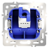 Механизм розетки компьютерной RJ45 кат.6 Voltum S70 VLS0601M Механизм розетки компьютерной RJ45 кат.6 Voltum S70 VLS0601M