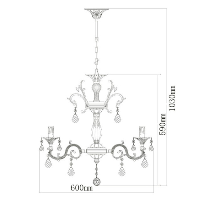 Подвесная люстра MW-Light Свеча 301014706 Подвесная люстра MW-Light Свеча 301014706