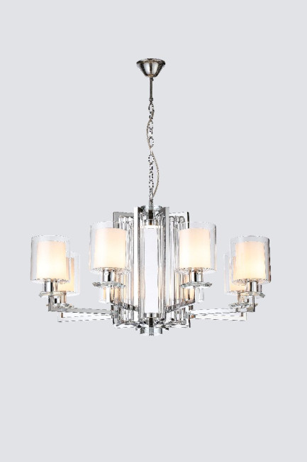 Подвесная люстра iLamp King RM6201-8 CR+CL Подвесная люстра iLamp King RM6201-8 CR+CL