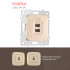 Розетка USB 2.1А+1А Arte Milano 205.46-1.shampan Розетка USB 2.1А+1А Arte Milano 205.46-1.shampan