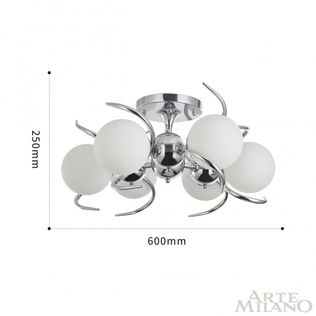 Потолочная люстра Arte Milano 271007/6C Ni