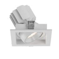 Встраиваемый карданный светильник Arlight MS-VORTEX-BUILT-S140x140-30W Day4000 (WH-WH, 17 deg, 230V) (IP20 Металл) 057921