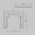 Шинопровод Maytoni Technical Busbar trunkings Exility X TRX239-411B