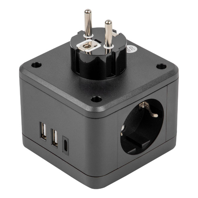 Разветвитель сетевой с выключателем Uniel S-GES2-16SBUC BLACK UL-00011246 Разветвитель сетевой с выключателем Uniel S-GES2-16SBUC BLACK UL-00011246