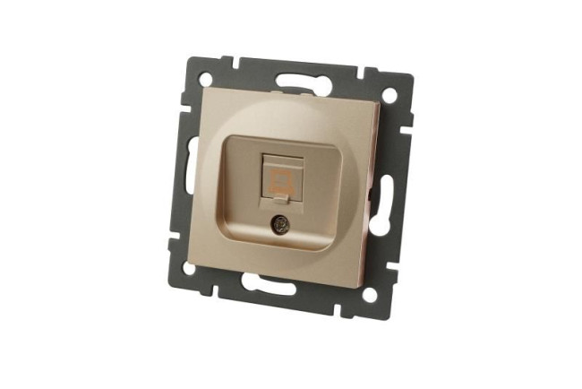 Механизм компьютерной розетки Arlight SCT-MPC1-PL-GD-V (RJ-45, CAT6) 049849 Механизм компьютерной розетки Arlight SCT-MPC1-PL-GD-V (RJ-45, CAT6) 049849