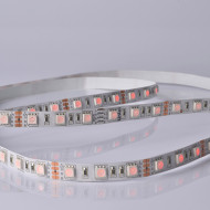 Светодиодная лента Uniel ULS-M25-5050-60LED/m-10mm-IP20-DC12V-14,4W/m-5M-RGB PROFI катушка в герметичной упаковке